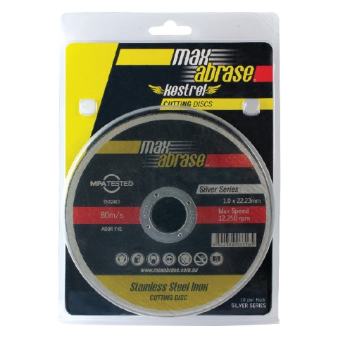 MAXABRASE CD (X5) 100 X 2.4MM CUTTING DISC - STAINLESS SILVER SERIES